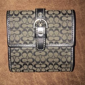 Coach Mini Signature Jacquard Small Wallet